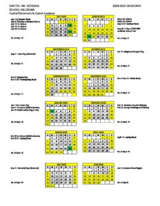 2021 academic calendar school capitol reply cancel leave